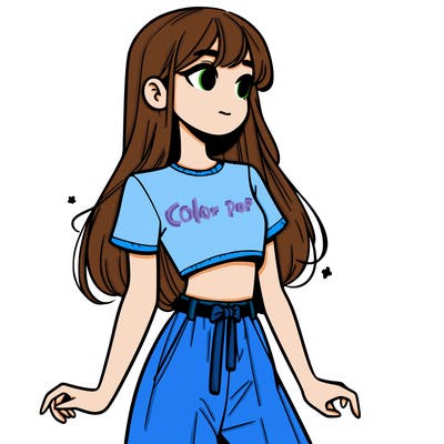 girl in a cute crop top