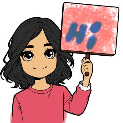 realistic girl holding up a sign