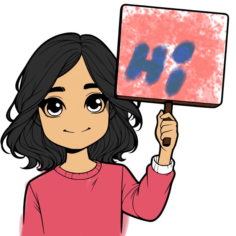 realistic girl holding up a sign