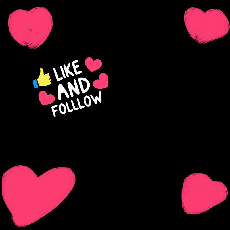 a girl holding a sign that says like and follow!