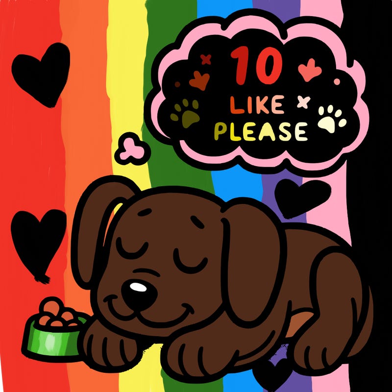 a cute dog, taking a nap dreaming of something that says 10 like please