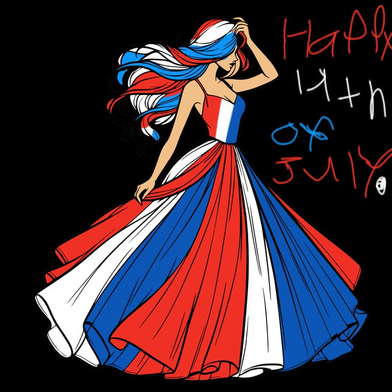 realistic woman with dress flowing in the wind