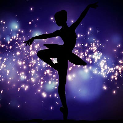 realistic person doing ballet
