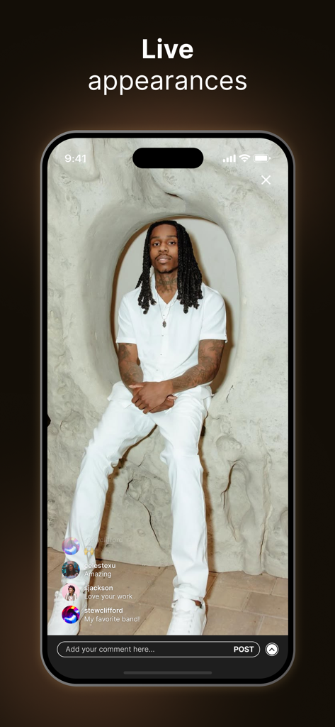 Polo G - Official App - Polo G performing a live appearance on his official app with a real-time fan chat