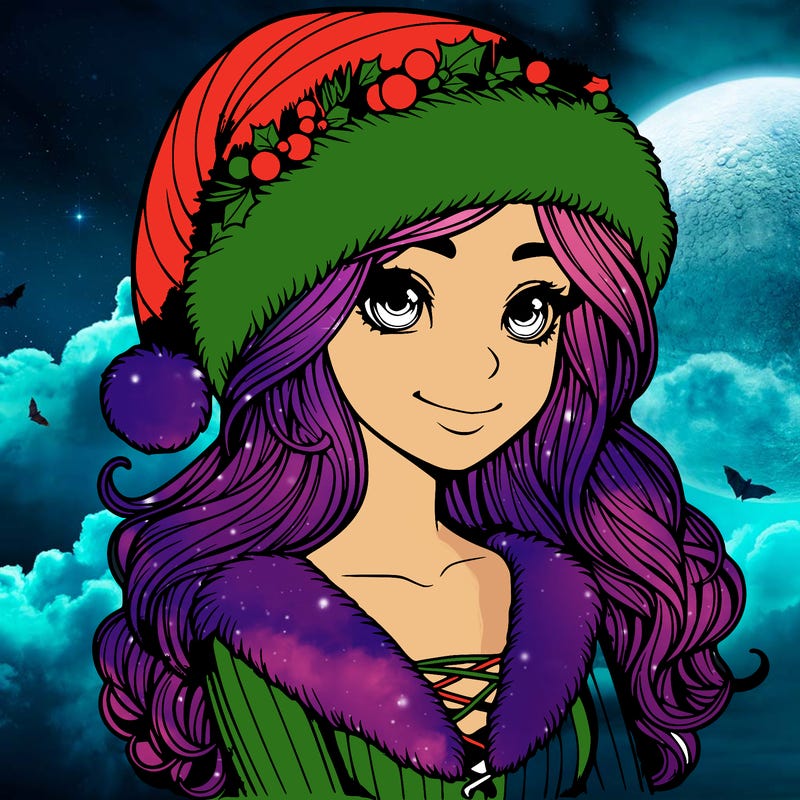 realistic christmas  girl