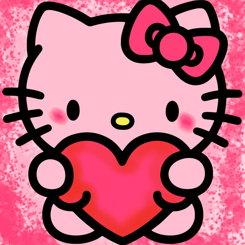 hello kitty with heart