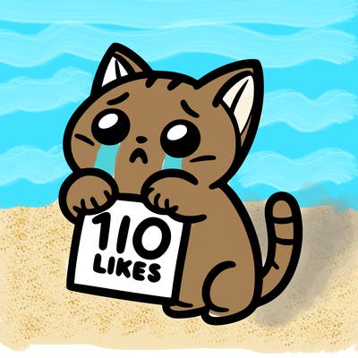 a cat begging for 10 likes