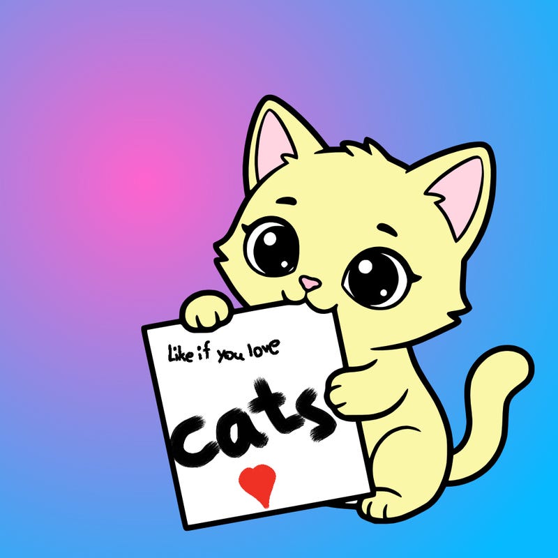 a small cat with a blank sheet of paper in its hand. the cat is sooooooo cute!