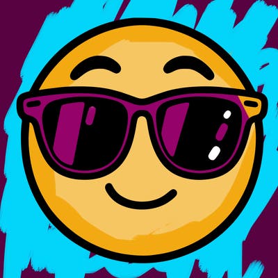 emoji with sunglasses