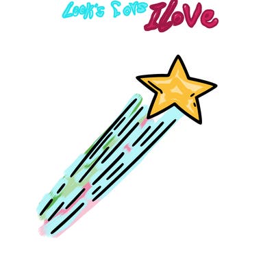 a shooting star in the sky