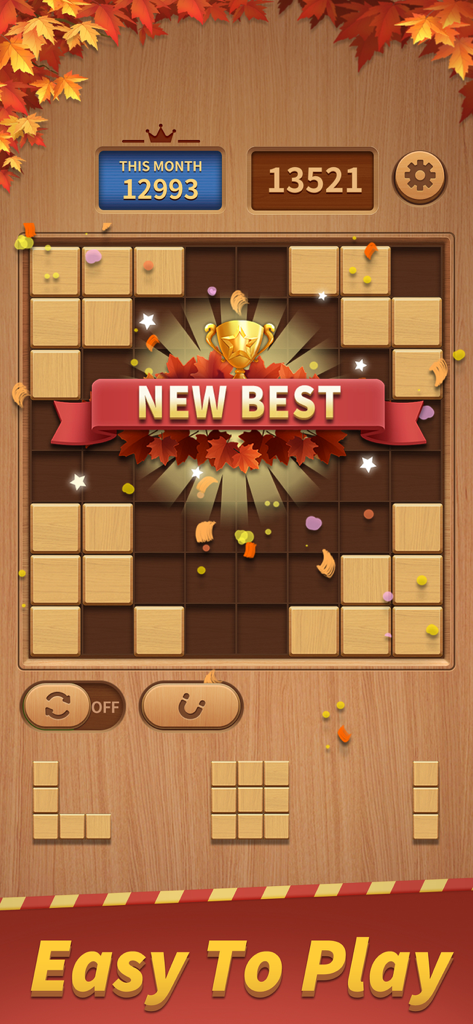 Ein neuer Bestwert-Meilenstein im Holzblock-Puzzle-Spiel Block Puzzle Blast