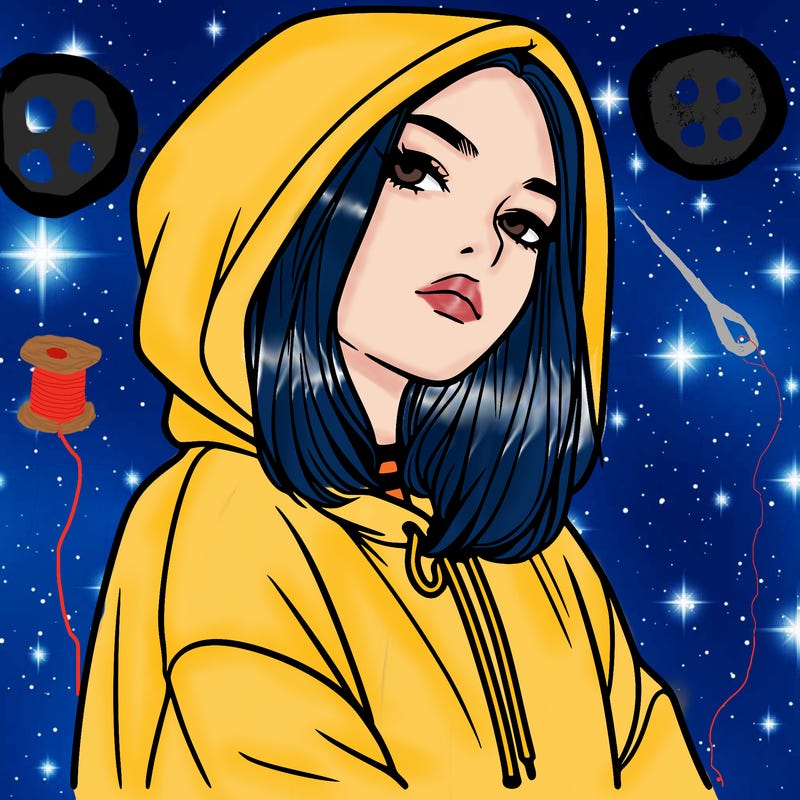 a realistic girl in a hoodie