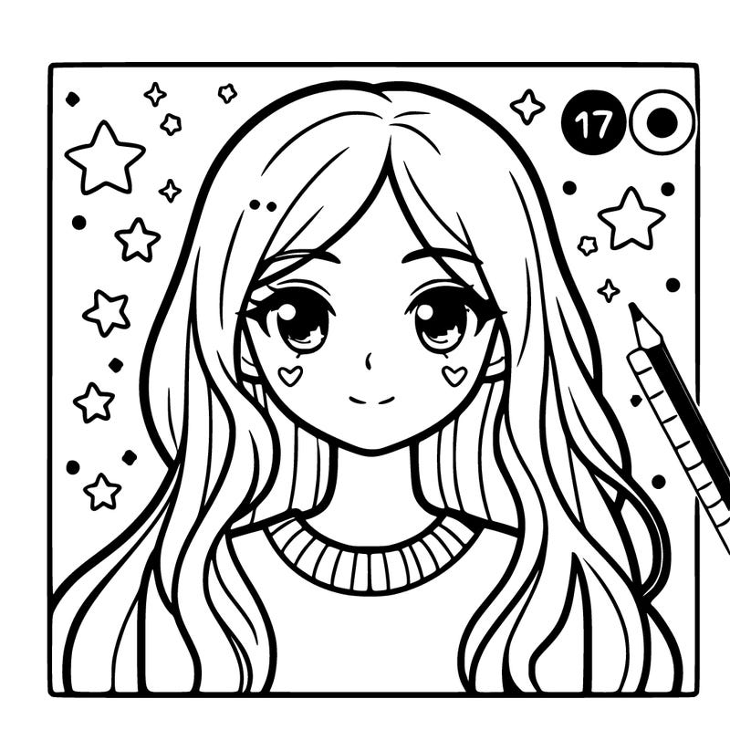 girl with white hair age 17