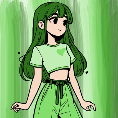 girl in a cute crop top