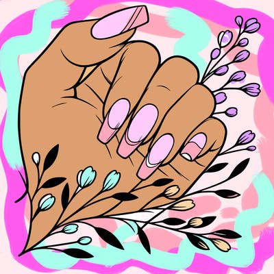 nails with french tip