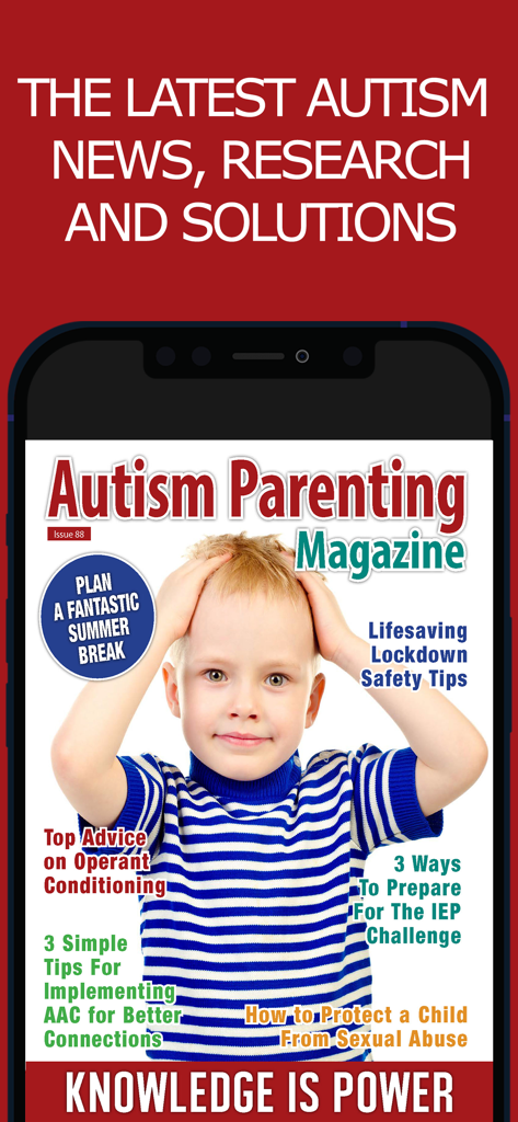 Autism Parenting Magazine - Autism Parenting Magazine app interface featuring latest research and solutions for parents