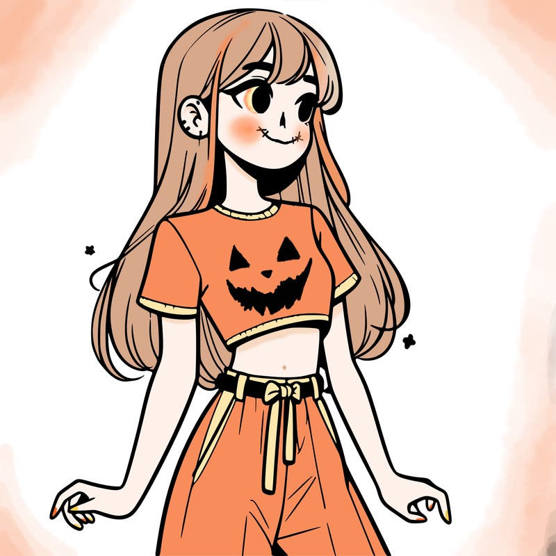 girl in a cute crop top