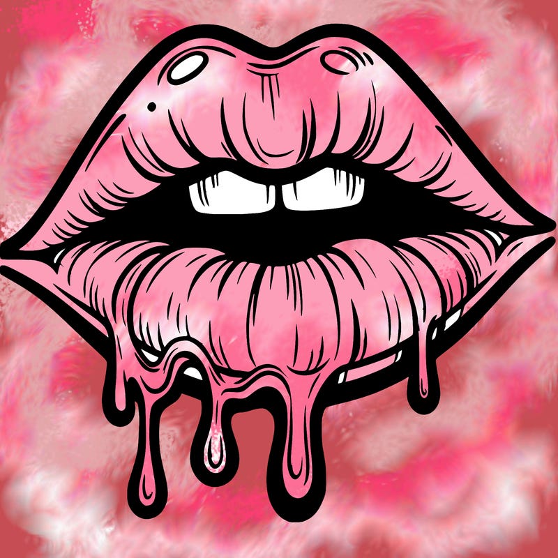 lips that look realistic and drip