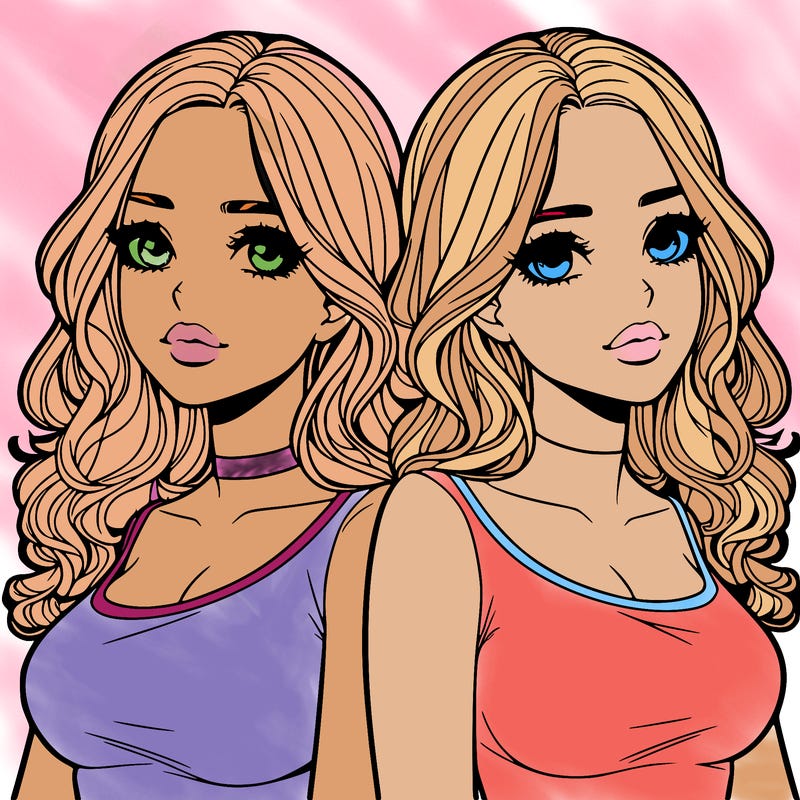 realistic twin sisters