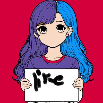 realistic girl holding a sign