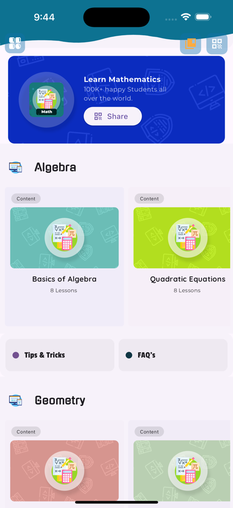 Learn Mathematics [PRO] - Education App | MWM