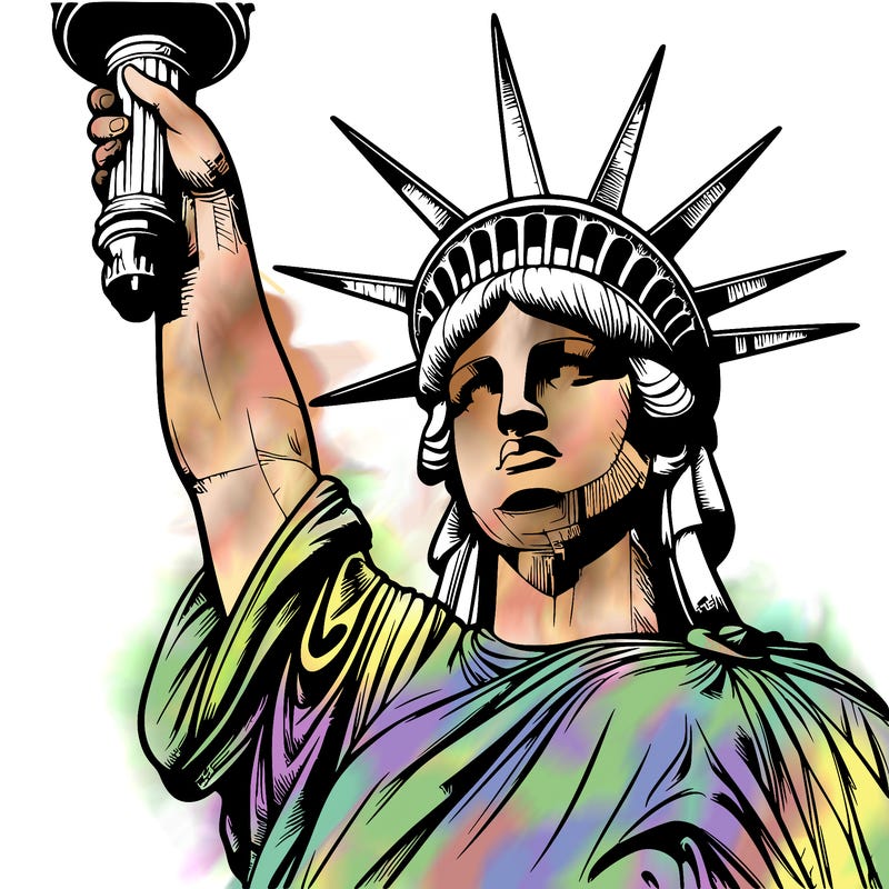 realistic statue of liberty