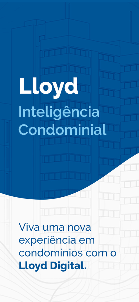 Lloyd 디지털 스마트 콘도미니엄 관리 앱 시작 화면