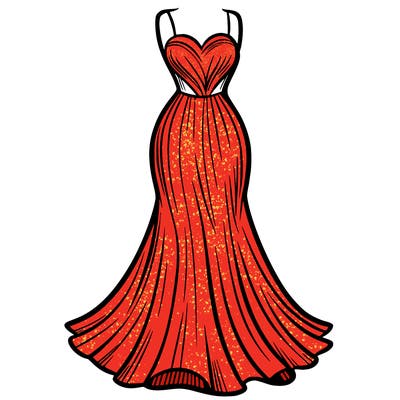 attractive long fashion dress