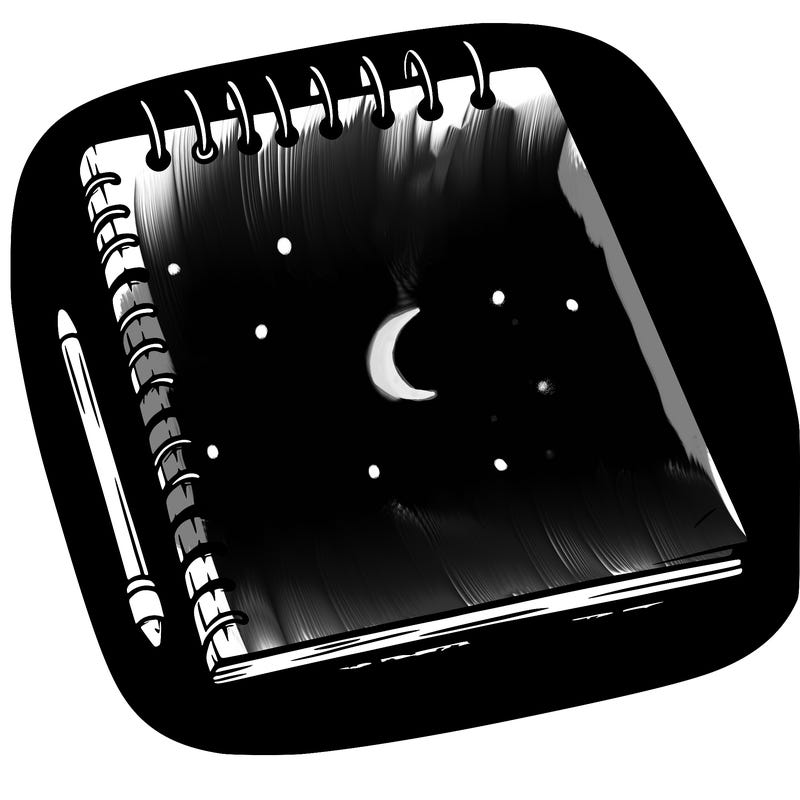 a blank sketch pad
