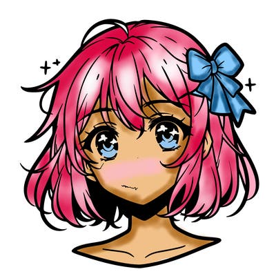 anime girl face
