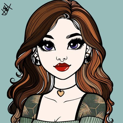 realistic pretty girl