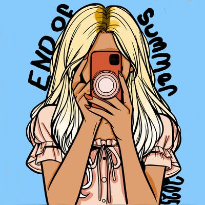 a realistic girl holding her phone taking pictures