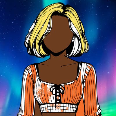 realistic girl faceless with crop top