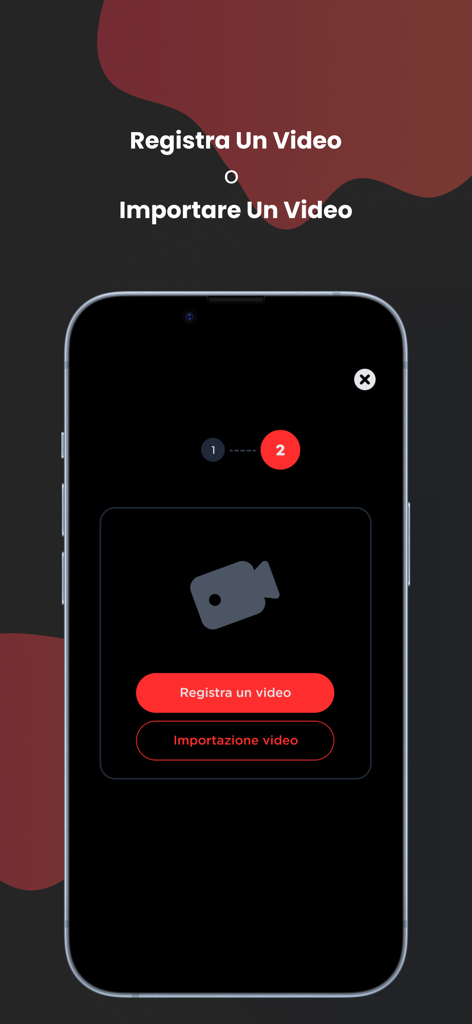 My Memories | Videos in AR! - Interface para gravar ou importar um vídeo no aplicativo RA Minhas Memórias