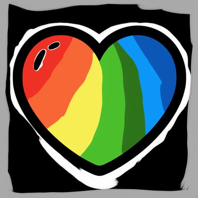 a blank heart
