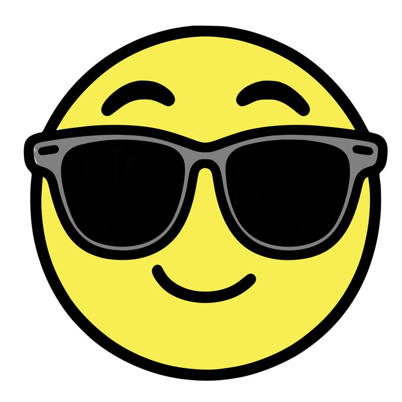 emoji with sunglasses