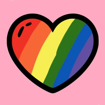 a blank heart