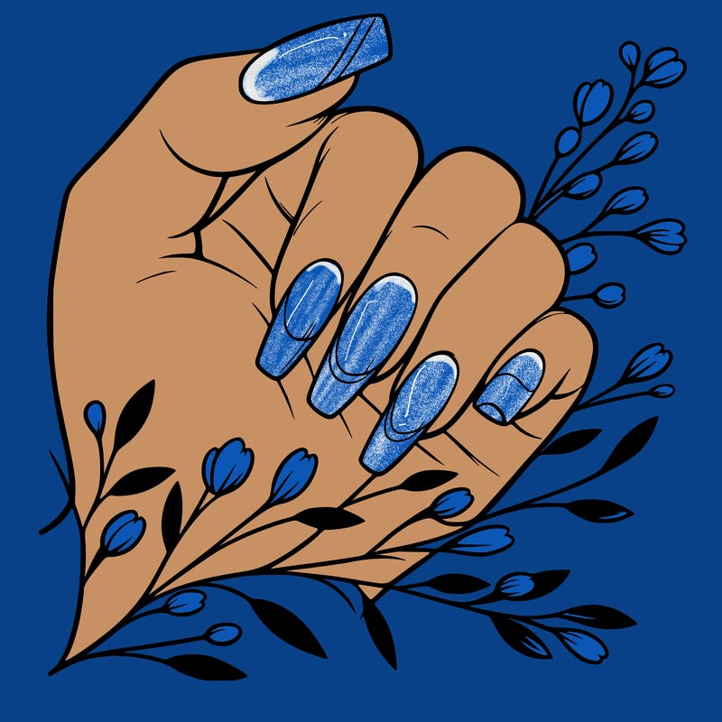 nails with french tip