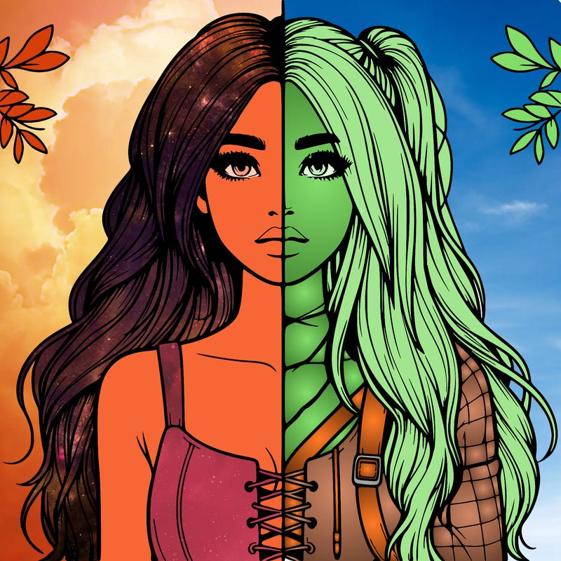 realistic girl split