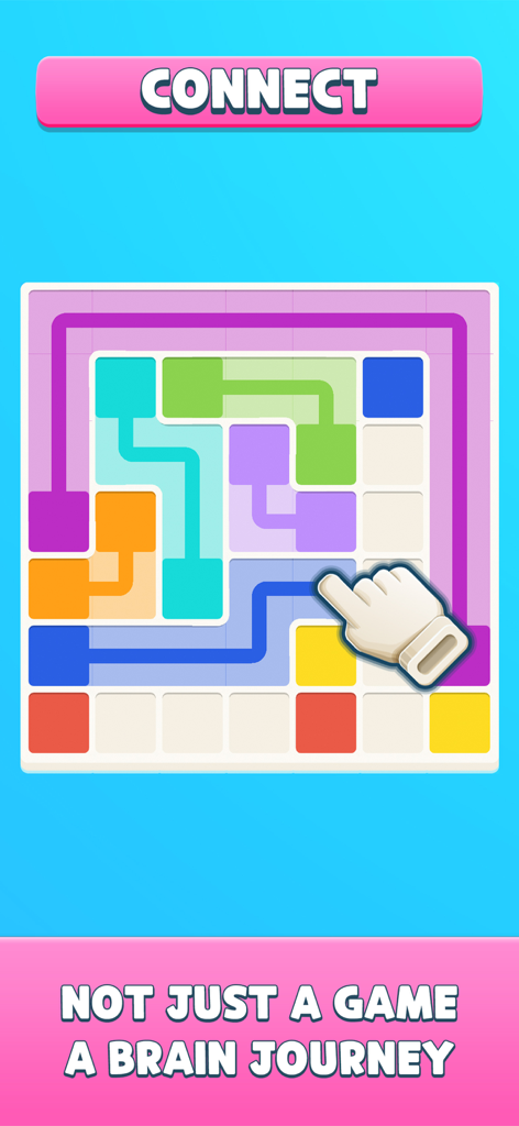 1001 Brain Zen Puzzles - A colorful connect the dots style logic puzzle in the 1001 Brain Zen Puzzles app