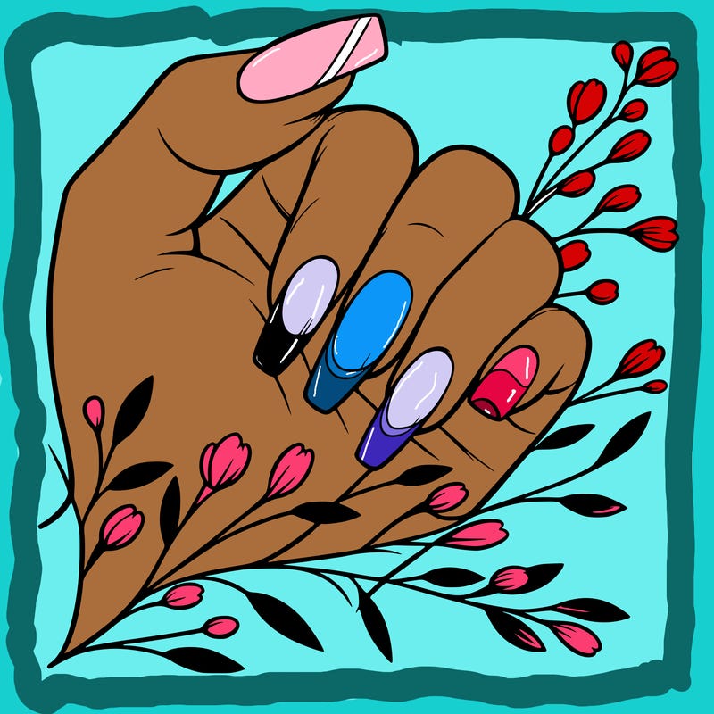 nails with french tip