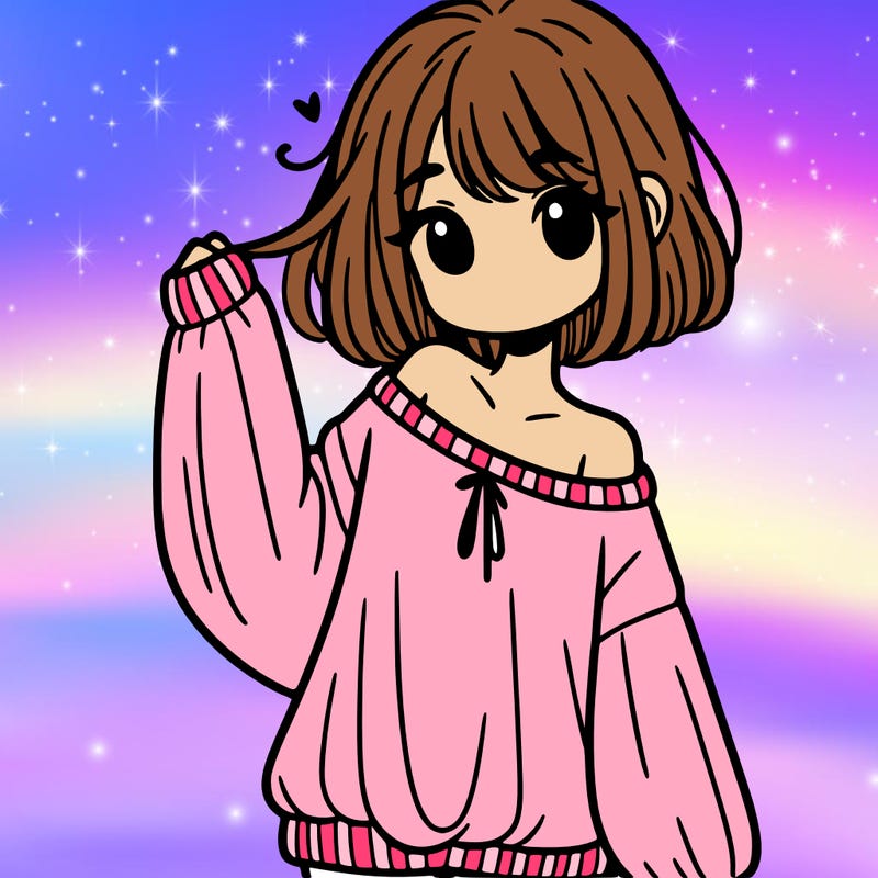 girl in baggy sweater hanging off her shoulder