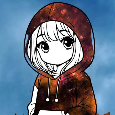 girl with hoodie