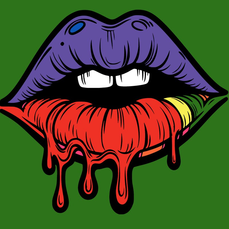 lips that look realistic and drip