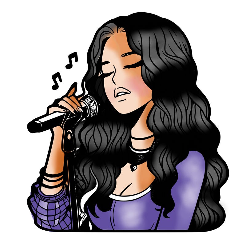 realistic female singer