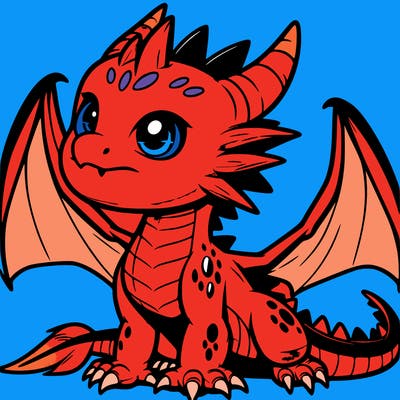 fierce baby night dragon