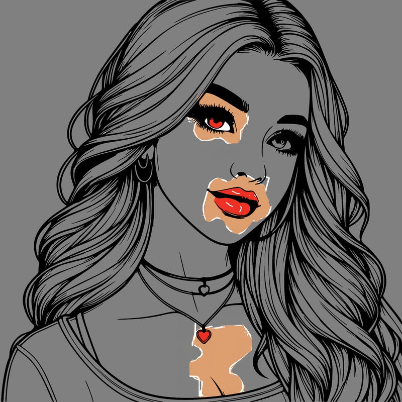 detailed realistic girl