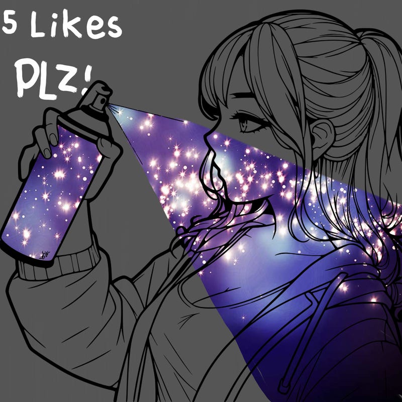 a realistic girl spray, painting