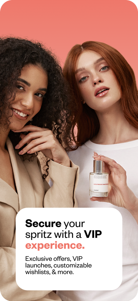 Dossier Perfumes - Due giovani donne promuovono l'esperienza VIP dell'app Dossier Perfumes con offerte esclusive e lanci