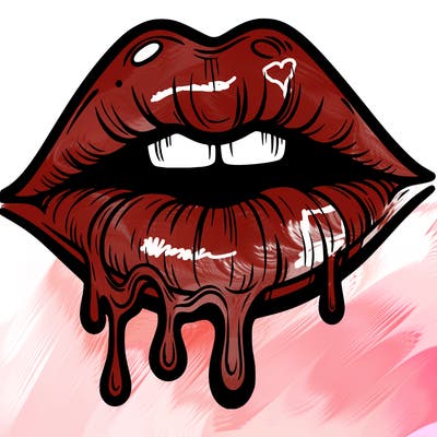 lips that look realistic and drip